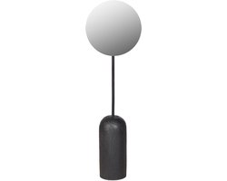 by Mooss - Tafelspiegel - Zwart - Strak - Elegant - Ã˜ 15 cm - Cadeau - Spiegel - Make-up - Decoratief - Badkamer - Trendy