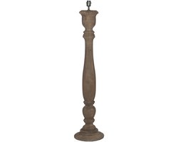 by Mooss - Vloerlamp - Boston - Umber - Hout - Robuust - Baluster - 125cm - Woonkamer - Landelijk - Stoer - Hip - Trendy