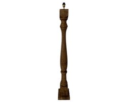 by Mooss - Vloerlamp - Hout - Baluster - Woonkamer - 125cm - Landelijk - Stoer - Hip - Trendy