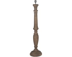 by Mooss - Vloerlamp - Miami- Umber - Hout - Robuust - Baluster - 125cm - Woonkamer - Landelijk - Stoer - Hip - Trendy