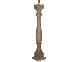 by Mooss - Vloerlamp - Umber - Hout - Balluster - Vierkanten voet - 125cm