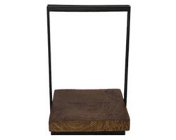 by Mooss - Wandrek - Zwart - Metaal - Hout