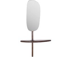 by Mooss - Wandspiegel - Walnoot - Organisch - 70cm