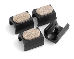 By shayne - Felt Glides - Vloerbescherming - Zacht en Geluidsabsorberend - Zwart - Meubelpoot Beschermers - Perfect voor Sledestoelen