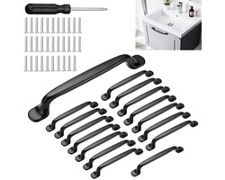 By Shayne ® Kastgrepen Set van 16 met Stijlvolle Zwarte Afwerking voor Diverse Meubels