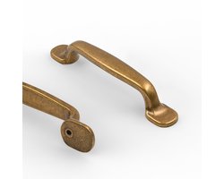 By Shayne ® Set van 10 Klassieke Messing Handgrepen voor Meubels en Kasten