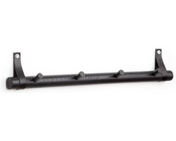 By WIRTH RACK 4 DOTS - Eiken houten kapstok met vier haken ZWART - b52cm