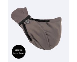 ByByKay Hipsling - baby draagzak heup - ergonomisch - tot 15kg - buik en heup - bruin - Dusty Brown