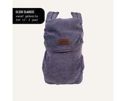ByKay Click Classic - draagzak baby - ergonomisch - newborn tot 2 jaar - tot 18kg - comfortabel en snel - paars - Rib Purple
