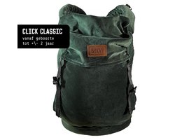 ByKay Click Classic - draagzak baby - ergonomisch - tot 18kg - newborn tot 2 jaar - comfortabel en snel - groen - Bottle Green