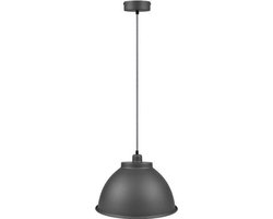 ByMus Makemo - Hanglamp industrieel - Metaal - Ø38cm - 1xE27 - Grijs - Hanglamp Slaapkamer - Hanglamp Woonkamer