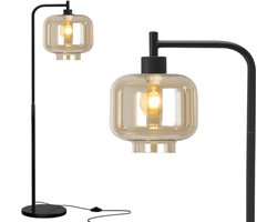 ByMus vloerlamp - Industrieel - Glas - Amber