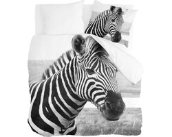 Byrklund Dekbedovertrek Beastly - 200x220 - 100% Katoen - Zwart / Wit