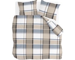 Byrklund Dekbedovertrek Big Squares - 200x220 - 100% Katoen - Zand