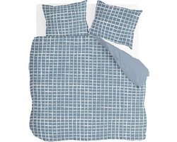 Byrklund Dekbedovertrek Crossing Blocks - 200x220 - 100% Katoen - Blauw