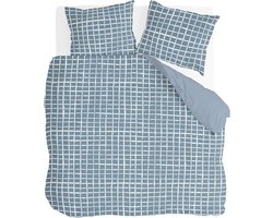 Byrklund Dekbedovertrek Crossing Blocks - 240x220 - 100% Katoen - Blauw