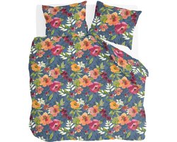 Byrklund Dekbedovertrek Flowering Peonies - 240x220 - 100% Katoen - Blauw