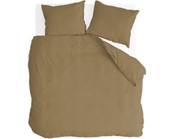 Byrklund Dekbedovertrek Go Velvet - 240x220 - Voor: 100% Polyester, achter 100% Katoen - Honing Mosterd