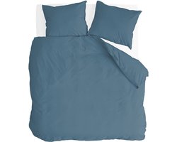 Byrklund Dekbedovertrek Go Velvet - 240x220 - Voor: 100% Polyester, achter 100% Katoen - Petrol