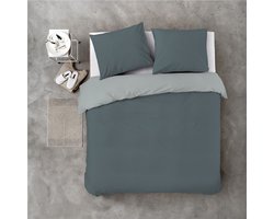 Byrklund Dekbedovertrek Side Way - 155x220 - 100% Katoen - Groen / Jade