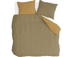 Byrklund Dekbedovertrek Side Way - 200x220 - 100% Katoen - Geel / Mosterd