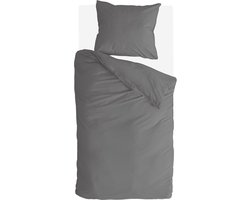 Byrklund Dekbedovertrek Sleep Softly - 155x220 - 100% Katoen - Off Black