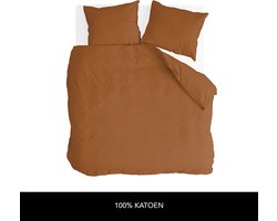 Byrklund Dekbedovertrek Sleep Softly - 240x220 - 100% Katoen - Cognac