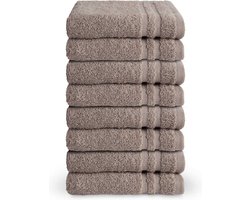 Byrklund gastendoekjes 30x50 - set van 8 - Hotelkwaliteit - Taupe