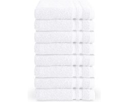 Byrklund gastendoekjes 30x50 - set van 8 - Hotelkwaliteit - Wit