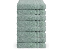 Byrklund gastendoekjes 30x50 - set van 8 - Hotelkwaliteit - Zeeblauw