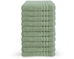 Byrklund handdoeken 50 x 100 - set van 10 - 100% Katoen - Hotelkwaliteit - Zacht en Absorberend - Jade