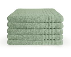 Byrklund Handdoeken 70 x 140 - Set van 5 - 100% Katoen - Hotelkwaliteit - Zacht en Absorberend - Jade