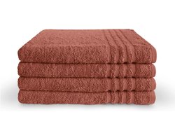 Byrklund Handdoeken 70 x 140 - Set van 5 - 100% Katoen - Hotelkwaliteit - Zacht en Absorberend - Terra