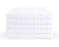 Byrklund Handdoeken 70 x 140 - Set van 5 - 100% Katoen - Hotelkwaliteit - Zacht en Absorberend - Wit