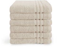 Byrklund handdoeken 70x140 - set van 5 - Hotelkwaliteit - Beige