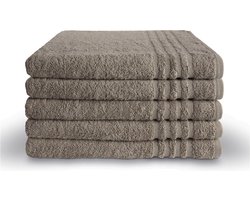 Byrklund handdoeken 70x140 - set van 5 - Hotelkwaliteit - Taupe