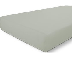 Byrklund Hoeslaken Bed Basics Cotton - 140x200 - 100% Katoen - Grijsgroen