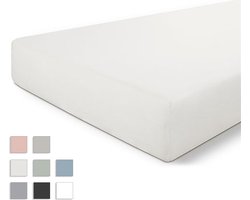 Byrklund Hoeslaken Bed Basics Cotton - 180x200 - 100% Katoen - Off White