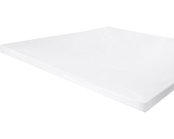 Byrklund Jersey Hoeslaken Topper - Hoeslaken 140x200 - 100% Katoen - Wit