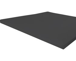 Byrklund Jersey Hoeslaken Topper - Hoeslaken 180x220 - 100% Katoen - Antraciet