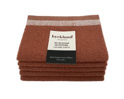 Byrklund Keukendoek- set 5 stuks - 50×50 cm – Katoen – Terracotta