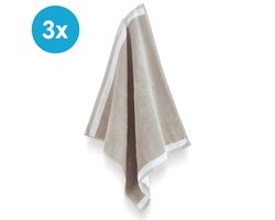 Byrklund Keukendoeken Set van 3 – Dry Hands – Katoenen Handdoeken 50x50 cm – Absorberende Theedoeken – Keukenlinnen