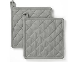Byrklund Pannenlap Stay Cold - 2x 20x20 - 100% Katoen - Grijs