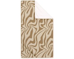 Byrklund Strandlaken Sunset Swirl - 90x180 - 88% Gerecycled Polyester (GRS) / 12% Polyamide - Zand