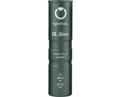 BySchulz zadelpenvulbus alu 27.2-30.2mm/120mm zwart