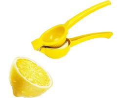 ByShane - Handmatige Citroenpers voor Knijpen Citroen en Citrus - Gemakkelijk Schoon te Maken - Geel - Keukenaccessoire Gadgets - Keukenhulpje Snelle Citruspers - Keukenapparatuur Handpers - Citrusvrucht Snijder - Citrus Juicer Persmachine