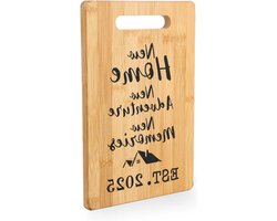 ByShane - Houten Snijplank - Housewarming Cadeau Thuis - Inwijdingscadeau Bamboe Snijplank voor Nieuw Huis - Praktisch en Licht - Perfect voor Keuken (30.5 x 20cm)