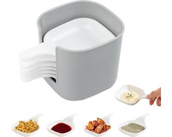 ByShane - Saladeschaal - Set van 6 - Multifunctionele Kommen voor Huishoudelijk Gebruik - Met Watervalopslag