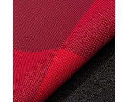 ByShane - Set van 4 sfeervolle geweven placemats in vrolijke kleuren voor een stijlvolle tafelaankleding - Rood - Wegwerp verpakking