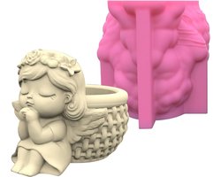 ByShane - Siliconen bloempot vorm voor beton gieten en epoxyhars - DIY beton en vetplanten vaas - Handgemaakte plantenbak vorm met siliconen plantenpot - 3D Plantenpot Gietmal - Decoratieve Bloempot Gietvorm - Creatieve Plantenpot Mallen